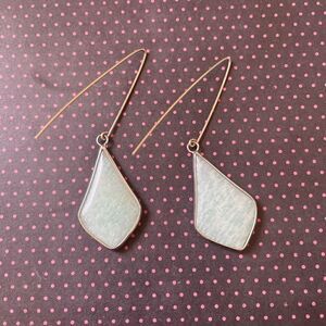 Light blue stone earrings  